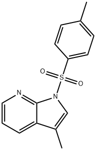1H-Pyrrolo[2,3-b]pyridine, 3-methyl-1-[(4-methylphenyl)sulfonyl]- 구조식 이미지