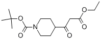 4-(2-에톡시카보닐-아세틸)-피페리딘-1-카복실산tert-부틸에스테르 구조식 이미지