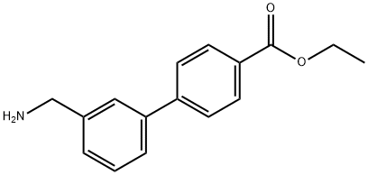 ETHYL 3'-(AMINOMETHYL)BIPHENYL-4-CARBOXYLATE Structure