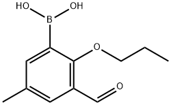 3-FORMYL-2-METHYL-2-PROPOXYPHENYLBORONI& 구조식 이미지