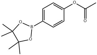 4-(4,4,5,5-TETRAMETHYL-1,3,2-DIOXABOROLAN-2-YL)PHENYL ACETATE Structure