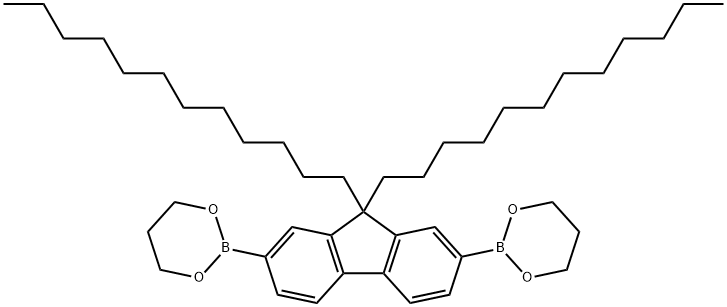 9,9-DIDODECYLFLUORENE-2,7-BIS(TRIMETHYLENE BORATE) Structure