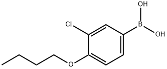 4-BUTOXY-3-CHLOROPHENYLBORONIC ACID Structure