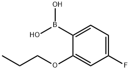 4-FLUORO-2-PROPOXYPHENYLBORONIC ACID 구조식 이미지