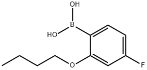 2-BUTOXY-4-FLUOROPHENYLBORONIC ACID Structure