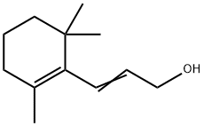 3-(2,6,6-트리메틸-1-시클로헥센-1-일)알릴알코올 구조식 이미지