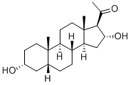 5-BETA-PREGNAN-3-ALPHA, 16-ALPHA-DIOL-20-ONE Structure