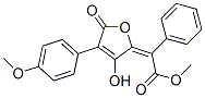 Phenyl[(2E)-3-hydroxy-4-(4-methoxyphenyl)-5-oxo-2,5-dihydrofuran-2-ylidene]acetic acid methyl ester 구조식 이미지