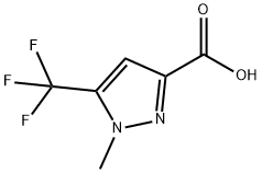 1-메틸-5-(트리플루오로메틸)-1H-피라졸-3-카르복실산(SALTDATA:FREE) 구조식 이미지
