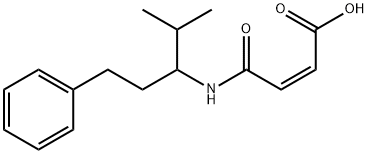 (Z)-3-[(4-methyl-1-phenyl-pentan-3-yl)carbamoyl]prop-2-enoic acid 구조식 이미지