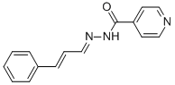 1'(or 2')-(cinnamylidene)isonicotinohydrazide Structure