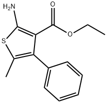 ETHYL 2-AMINO-5-METHYL-4-PHENYLTHIOPHENE-3-CARBOXYLATE 구조식 이미지