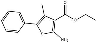 ETHYL 2-AMINO-4-METHYL-5-PHENYLTHIOPHENE-3-CARBOXYLATE Structure