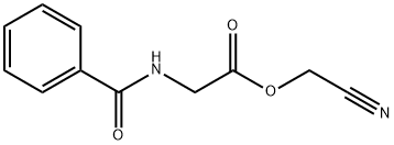 CYANOMETHYL (BENZOYLAMINO)ACETATE Structure