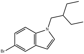 5-bromo-1-(2-ethylbutyl)-1H-indole Structure
