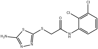 2-[(5-AMINO-1,3,4-THIADIAZOL-2-YL)SULFANYL]-N-(2,3-DICHLOROPHENYL)ACETAMIDE 구조식 이미지