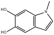N-methyl-5,6-dihydroxyindole 구조식 이미지