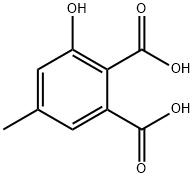 2-Benzenedicarboxylic acid, 3-hydroxy-5-methyl-1 구조식 이미지