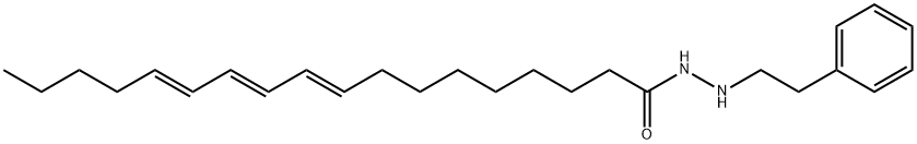 (9E,11E,13E)-9,11,13-옥타데카트리엔산2-페네틸히드라지드 구조식 이미지