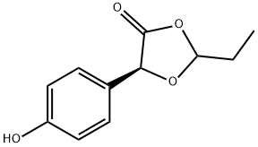 1,3-Dioxolan-4-one,2-ethyl-5-(4-hydroxyphenyl)-,(5S)-(9CI) 구조식 이미지