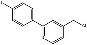 4-(CHLOROMETHYL)-2-(4-FLUOROPHENYL)PYRIDINE Structure