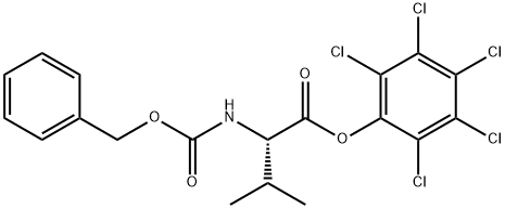 N-[(벤질옥시)카르보닐]-L-발린펜타클로로페닐에스테르 구조식 이미지