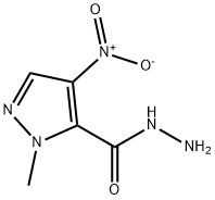 1H-Pyrazole-5-carboxylicacid,1-methyl-4-nitro-,hydrazide(9CI) Structure