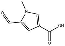 1H-피롤-3-카르복실산,5-포르밀-1-메틸-(9Cl) 구조식 이미지