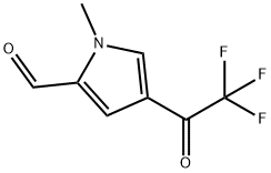 1H-Pyrrole-2-carboxaldehyde, 1-methyl-4-(trifluoroacetyl)- (9CI) 구조식 이미지