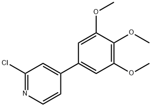 2-클로로-4-(3,4,5-트리메톡시페닐)피리딘 구조식 이미지