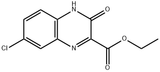 에틸7-클로로-3-옥소-3,4-디하이드로퀴녹살린-2-카르복실레이트 구조식 이미지
