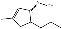 2-Cyclopenten-1-one,3-methyl-5-propyl-,oxime(9CI) Structure