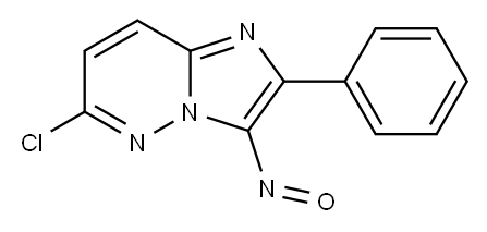 Imidazo[1,2-b]pyridazine, 6-chloro-3-nitroso-2-phenyl- Structure