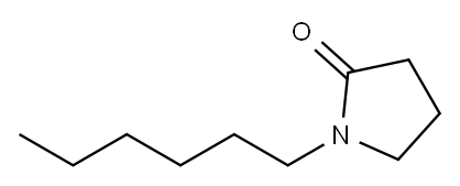 1-HEXYL-PYRROLIDIN-2-ONE 구조식 이미지
