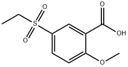 2-Methoxy-5-(ethylsulfonyl)benzoic acid 구조식 이미지
