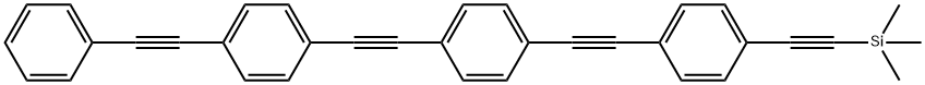 ((4-((4-((4-(페닐에티닐)페닐)에티닐)페닐)에티닐)페닐)에티닐)트리메틸실란 구조식 이미지