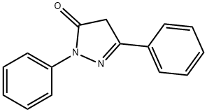 2,4-디하이드로-2,5-디페닐-3H-피라졸-3-온 구조식 이미지