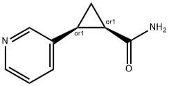 Cyclopropanecarboxamide, 2-(3-pyridinyl)-, (1R,2S)-rel- (9CI) Structure