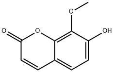 7-하이드록시-8-METHOXYCOUMARIN 구조식 이미지