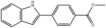 BENZOIC ACID, 4-(1H-INDOL-2-YL)-, METHYL ESTER Structure