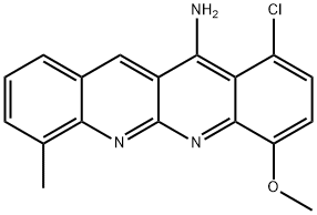 Dibenzo[b,g][1,8]naphthyridin-11-amine, 10-chloro-7-methoxy-4-methyl- (9CI) Structure