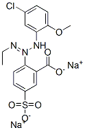 disodium 2-[3-(5-chloro-2-methoxyphenyl)-1-ethyltriazen-2-yl]-5-sulphonatobenzoate Structure