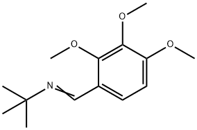 2-PROPANAMINE, 2-METHYL-N-[(2,3,4-TRIMETHOXYPHENYL)METHYLENE]- Structure