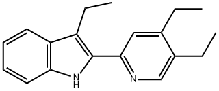 2-(4,5-Diethyl-2-pyridinyl)-3-ethyl-1H-indole 구조식 이미지