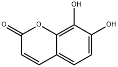 7,8-Dihydroxycoumarin 구조식 이미지