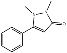 1,2-Dihydro-1,2-dimethyl-5-phenyl-3H-pyrazol-3-one Structure