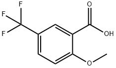 2-Methoxy-5-(trifluoromethyl)benzoic acid 구조식 이미지