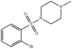 1-(2-BROMOPHENYLSULFONYL)-4-METHYLPIPERAZINE Structure