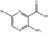 3-Amino-6-bromopyrazine-2-carboxylic acid 구조식 이미지