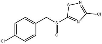 3-클로로-5-(4-클로로벤질설피닐)-1,2,4-티아디아졸 구조식 이미지